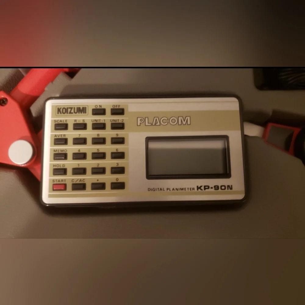 Alvin KP-90N Red and Gray Digital Planimeter